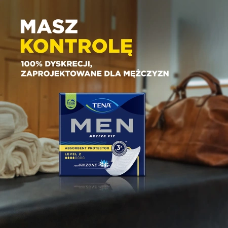 Wkłady anatomiczne dla mężczyzn TENA Men Active Fit Level 2 Medium 20 szt
