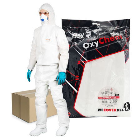 Kombinezon ochronny malarski biały XXL OxyChem C110 typ 5 6 50szt