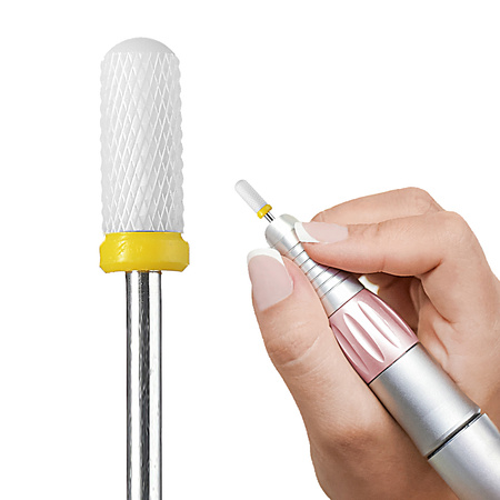 Frez ceramiczny Barrel BALL XF- bardzo delikatny (żółty)