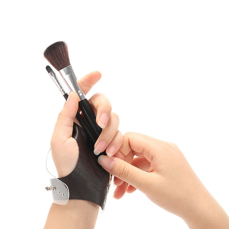 Rękawiczka dla wizażystek, Second Skin Glove Clavier, make up, brown, rozmiar L, 2 szt