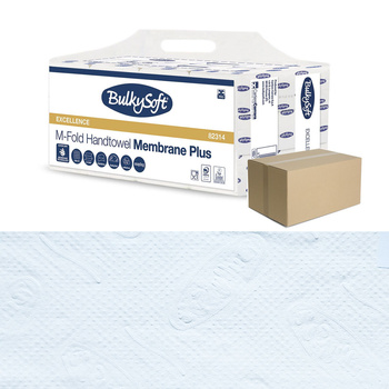 Duży ręcznik papierowy w listkach 21,5x32cm składany typu M-FOLD 1440szt biały 3 warstwy 4op