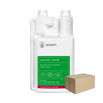 Koncentrat do mycia i dezynfekcji urządzeń ssących Quatrodes Unit NF 1l 12szt
