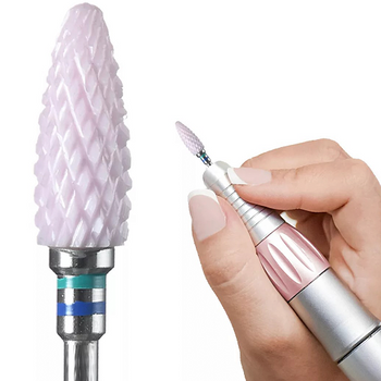 Frez ceramiczny różowy TIRCH CYLINDER C średnio-mocny (zielono-niebieski)