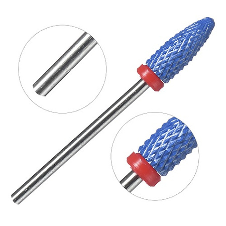 Frez granatowy ceramiczny LONG BULLET F - stożek delikatny (czerwony)