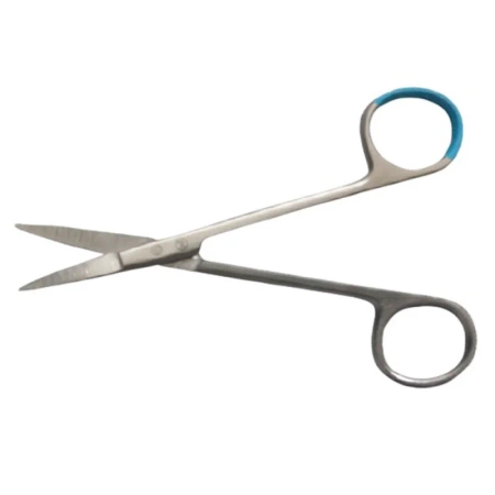 Nożyczki metalowe chirurgiczne Iris, proste ostro-ostre, 11 cm, 25 szt