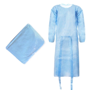 Fartuch jednorazowy niebieski XXL z gumką (flizelina 24g) 100szt
