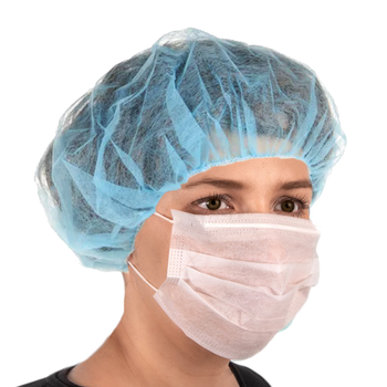 Czepek jednorazowy niebieski beret flizelina 12g 100szt