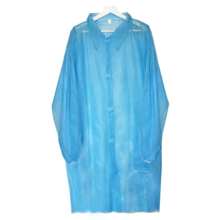 Fartuch jednorazowy niebieski XL na rzepy (flizelina 22g) 100szt