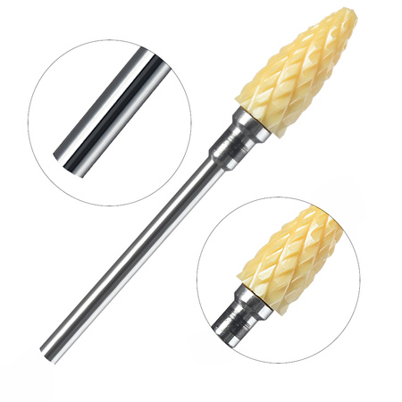 Frez żółty ceramiczny TRICH CYLINDER XC bardzo mocny (czarny)