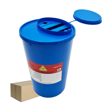 Pojemnik na odpady medyczne 2l niebieski Neuplast 30szt