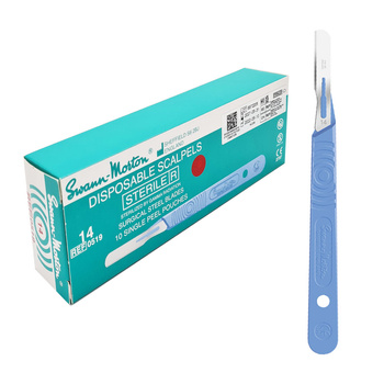 Skalpel chirurgiczny 14 sterylny 10szt stal nierdzewna Swann-Morton