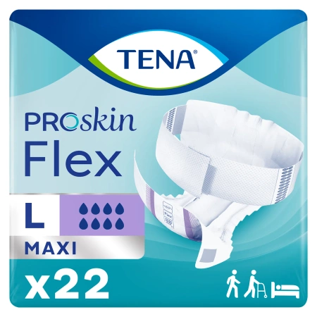 Pieluchomajtki TENA Flex ProSkin Maxi L 22 szt