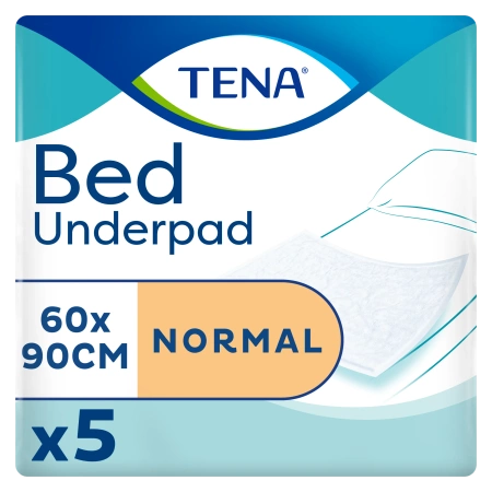 Podkład chłonny na łóżko 90cm x 60cm Tena Bed Normal 5 sztuk