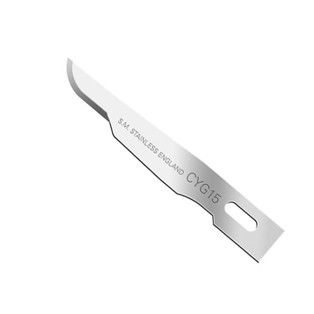 Ostrze chirurgiczne Cygnetic 15 do ortopedii sterylne 50szt stal nierdzewna Swann-Morton