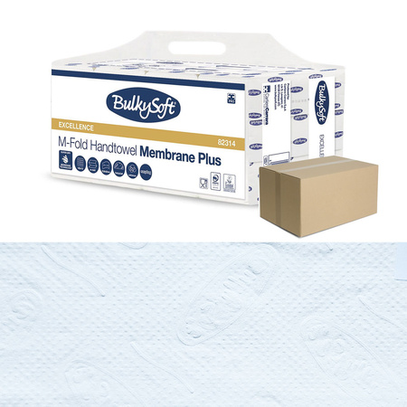 Duży ręcznik papierowy w listkach 21,5x32cm składany typu M-FOLD 1440szt biały 3 warstwy 4op