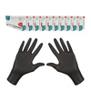Rękawiczki nitrylowe czarne L Master Glove Nitrile PF Standard Black 100szt karton 10op