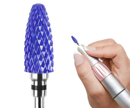 Frez Ceramiczny Stożek granatowy/ Tirch Cylinder (XC), bardzo mocny ( czarny)