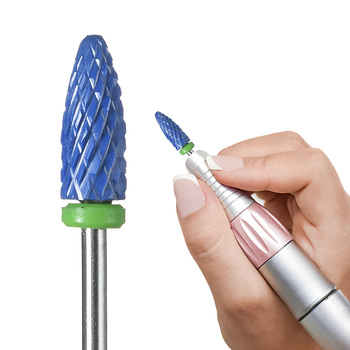 Frez ceramiczny granatowy LONG BULLET C - stożek OSTRY (zielony)