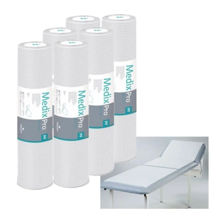 Podkład higieniczny na rolce 60cm x 50cm biały podfoliowany 54g MedixPro 480szt