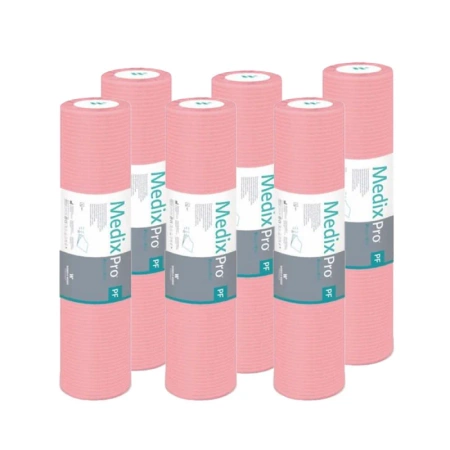 Podkład higieniczny na rolce 60cm x 50cm różowy podfoliowany 54g MedixPro 480szt