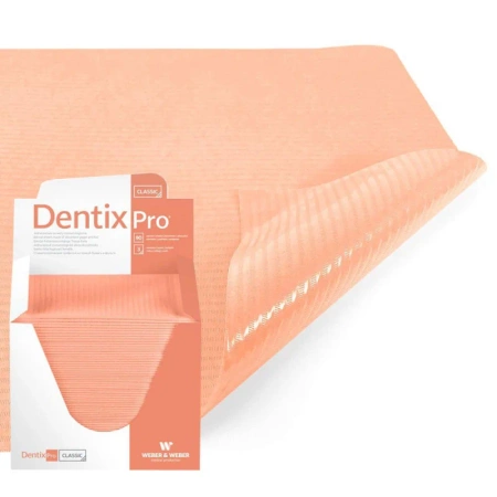 Serweta dentystyczna 33cm x 48cm morelowa podfoliowana 54g DentixPro 480szt