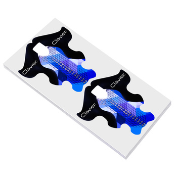 Szablony do przedłużania paznokci Clavier 100 szt. - Niebieskie