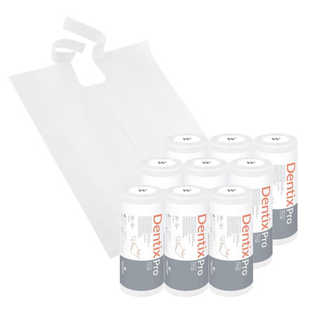 Śliniak dentystyczny na rolce 50cm x 65cm biały podfoliowany 54g DentixPro 270szt