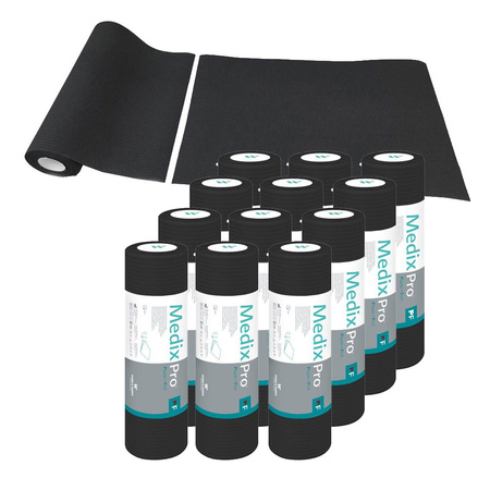 Podkład higieniczny na rolce 33cm x 50cm czarny podfoliowany 54g MedixPro 600szt