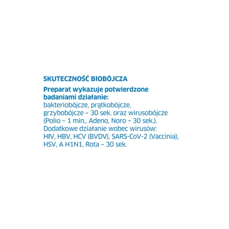 Alkoholowy płyn AHD 1000 do higienicznej i chirurgicznej dezynfekcji rąk i skóry 250ml 15op