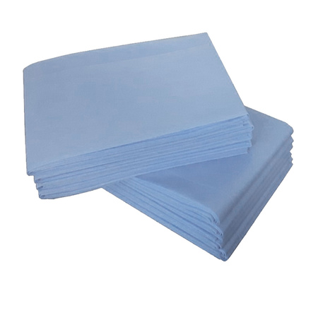 Prześcieradło jednorazowe 160cm x 210cm niebieskie włókninowe 17g 10szt