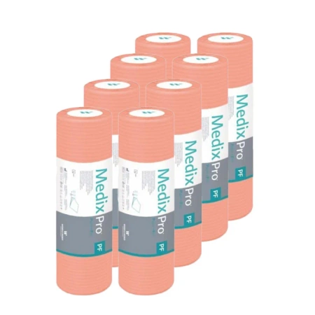 Podkład higieniczny na rolce 38cm x 50cm morelowy podfoliowany 54g MedixPro 640szt