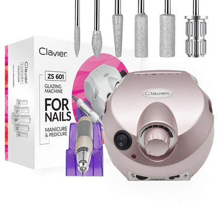 Frezarka - 65W - do Manicure, Paznokci, Pedicure ZS 601 - rose gold