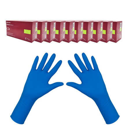 Rękawiczki lateksowe S niebieskie Mercator Ambulance High Risk 50szt karton 10op