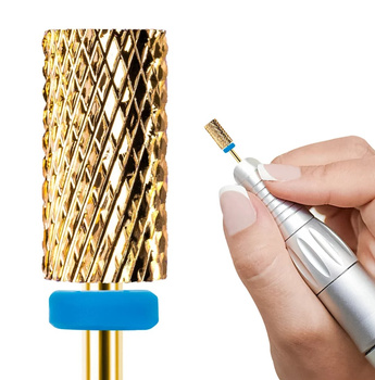 Frez Karbidowy z Węglika Spiekanego, walec 3/32 Large Barrel Gold(M)-niebieski (średni)