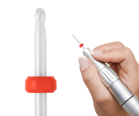 Frez Ceramiczny, Kulka mały, 3/32″ SMALL BALL (F), delikatny (czerwony)