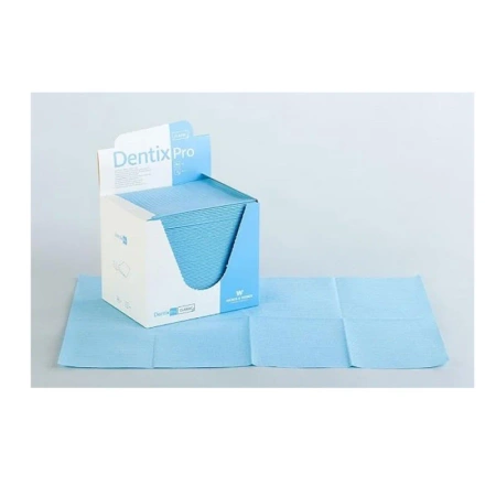 Serweta dentystyczna 33cm x 48cm niebieska podfoliowana 54g DentixPro 480szt