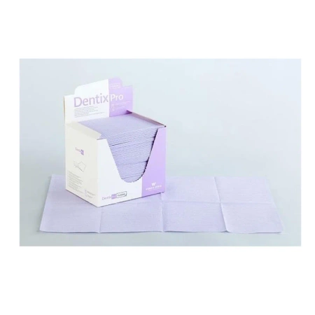 Serweta dentystyczna 33cm x 48cm fioletowa podfoliowana 54g DentixPro 480szt