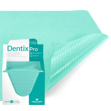 Serweta dentystyczna 33cm x 48cm zielona podfoliowana 54g DentixPro 480szt