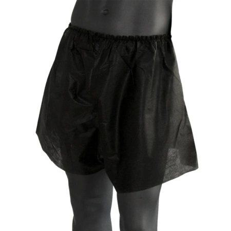 Bokserki jednorazowe czarne do zabiegów spa włóknina 10szt