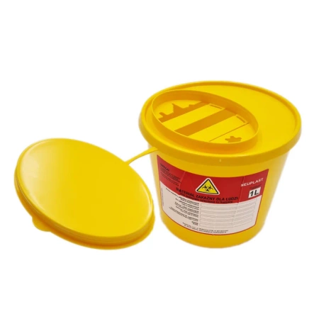 Pojemnik na odpady medyczne 1l żółty Neuplast 1szt