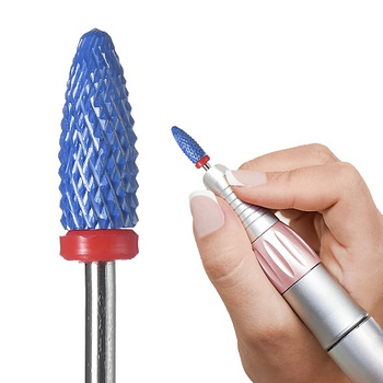 Frez granatowy ceramiczny LONG BULLET F - stożek delikatny (czerwony)