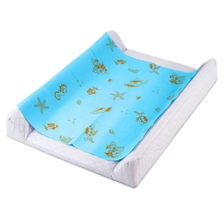 Podkład na przewijak dla niemowląt 50cm x 60cm niebieski podfoliowany 54g Its4kids 40szt