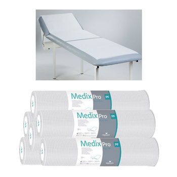 Podkład higieniczny na rolce 50cm x 80cm biały podfoliowany 54g MedixPro 300szt