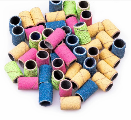 Nakładki Ścierne do frezarki Clavier, Medisterill do Pedicure, PodoRolls, color mix - 50szt. +nośnik