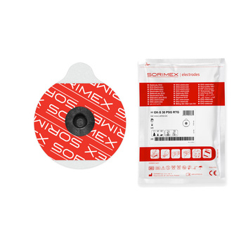 Elektrody pediatryczne dla dzieci EKG EK-S 30 PSG RTG pianka żel stały 30mm 50szt