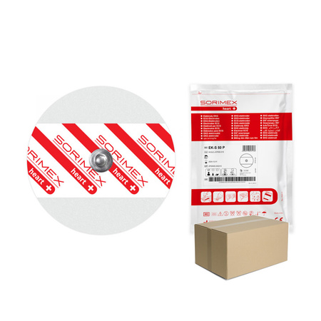 Elektrody EKG EK-S 50 P pianka żel ciekły 50mm 50szt wielopak 30op