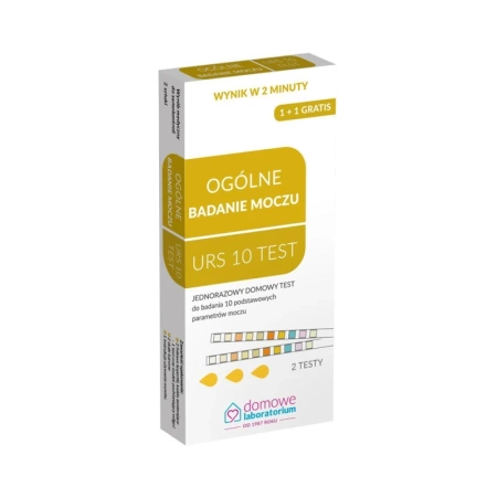 Domowy test moczu URS 10 parametrów 2 szt (1op)