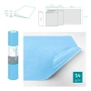 Podkład higieniczny na rolce 50cm x 50cm niebieski podfoliowany 54g MedixPro 480szt