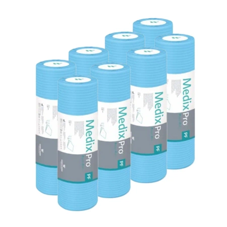 Podkład higieniczny na rolce 38cm x 50cm niebieski podfoliowany 54g MedixPro 640szt
