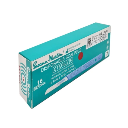 Skalpel chirurgiczny 16 sterylny 10szt stal nierdzewna Swann-Morton